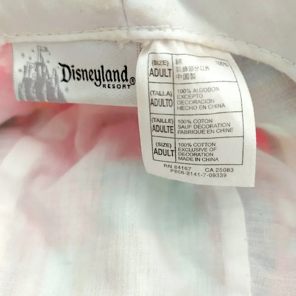 Disneyland Resort Junior One Size Mickey Mouse Pink Patchwork Fabric Bucket Hat